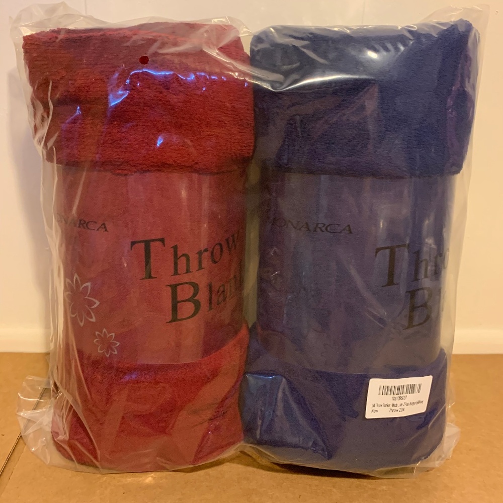 Soft Throw Blankets- 2 pack